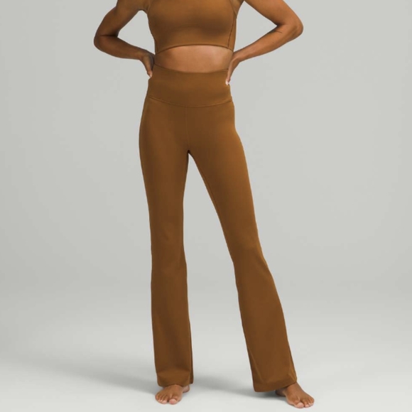 lululemon athletica Pants - Lululemon Groove Pant Flare Super High-Rise *Nulu Copper Brown